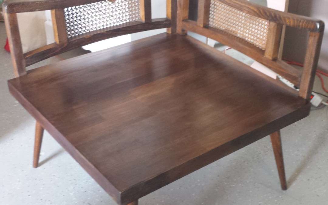 Mid Century Corner Side Table