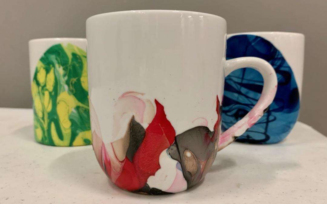 Marbled Watercolor Mugs